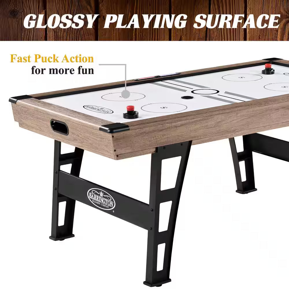 Grant 6' Steel Leg Air Powered Hockey Table with Pusher and Puck Set