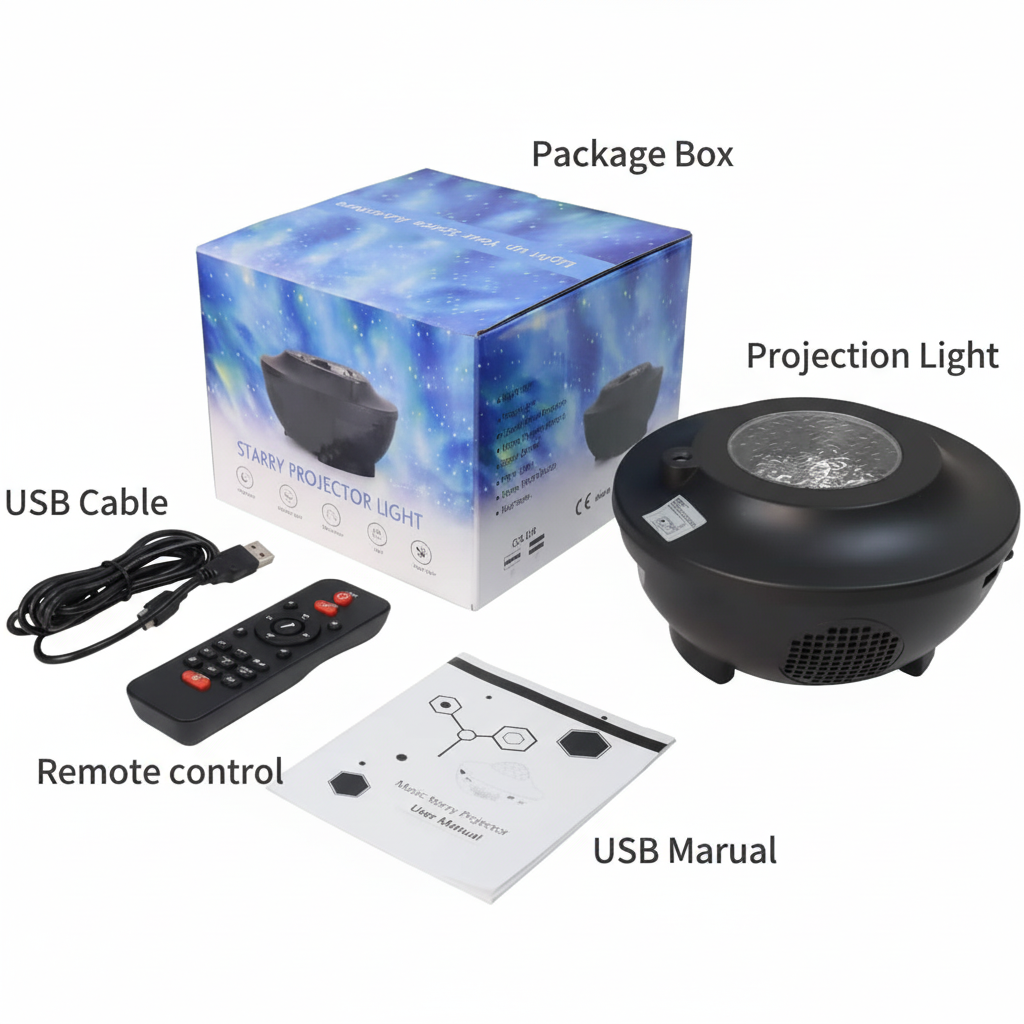 Star Night Light Projector with LED Galaxy Ocean Wave Nebula Starlight Projector with Bluetooth Music Speaker,Timer for Baby Bedroom,Game Room,Party,Birthday,Night Light Ambiance,Decoration