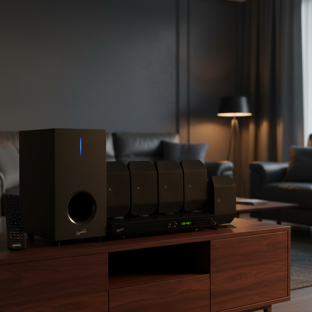 5.1 Home Theater Systems, Black, 53.68 Lb