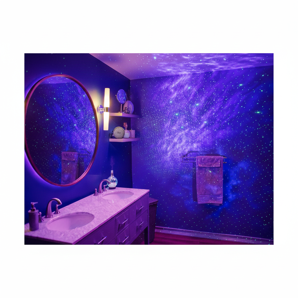Sky Lite - LED Laser Star Projector, Galaxy Lighting, Nebula Lamp for Gaming Room, Home Theater, Bedroom Night Light (Green Stars)