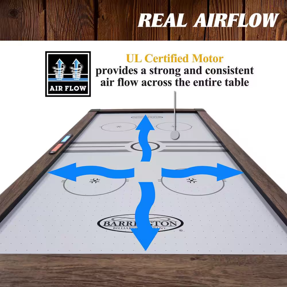 Grant 6' Steel Leg Air Powered Hockey Table with Pusher and Puck Set
