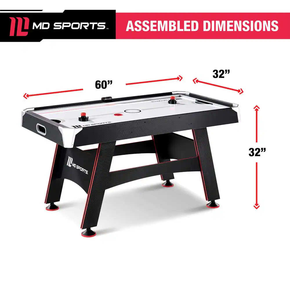 5 Ft. Air Hockey Table with Led Electronic Scorer
