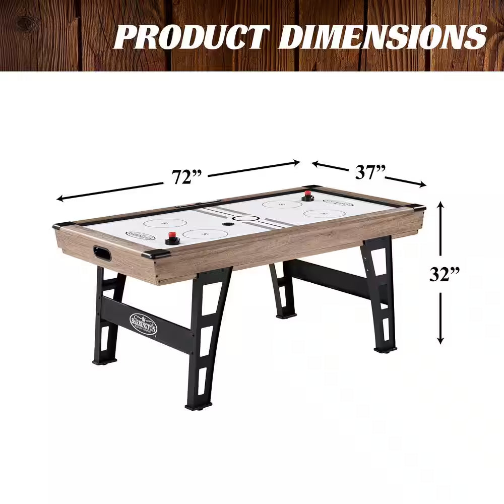 Grant 6' Steel Leg Air Powered Hockey Table with Pusher and Puck Set